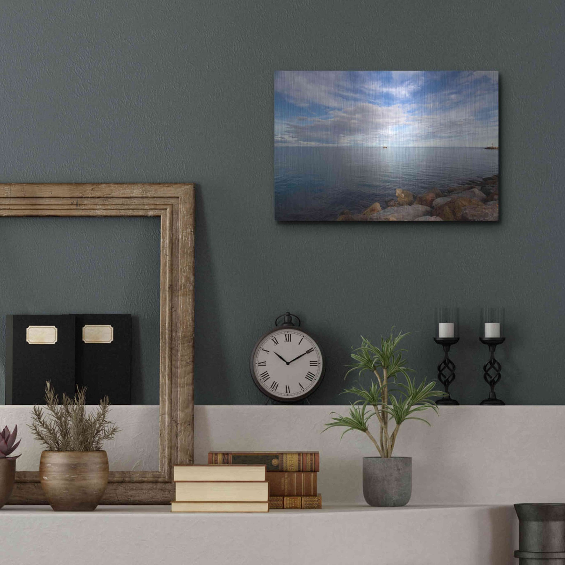 Luxe Metal Art 'St. Cyp' by Sebastien Lory, Metal Wall Art,16x12