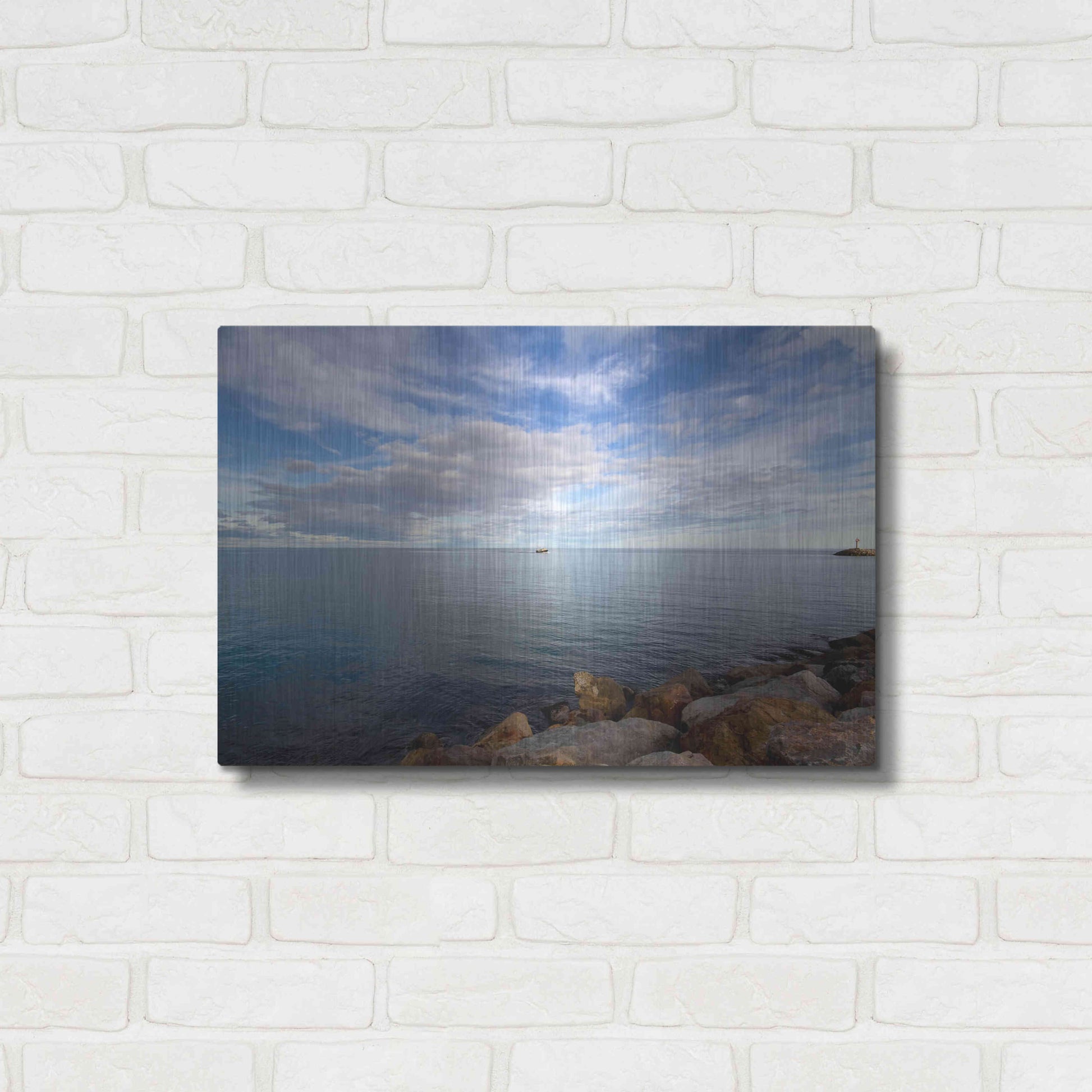 Luxe Metal Art 'St. Cyp' by Sebastien Lory, Metal Wall Art,24x16