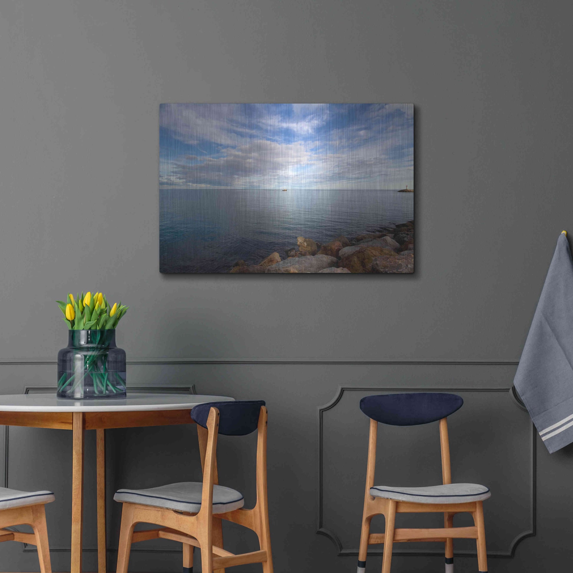 Luxe Metal Art 'St. Cyp' by Sebastien Lory, Metal Wall Art,36x24