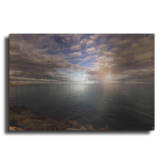 Luxe Metal Art 'Sunlight_StCyp' by Sebastien Lory, Metal Wall Art