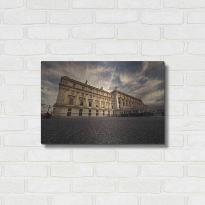 Luxe Metal Art 'Tribunal G de Instance' by Sebastien Lory, Metal Wall Art,24x16
