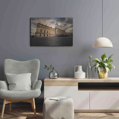 Luxe Metal Art 'Tribunal G de Instance' by Sebastien Lory, Metal Wall Art,24x16