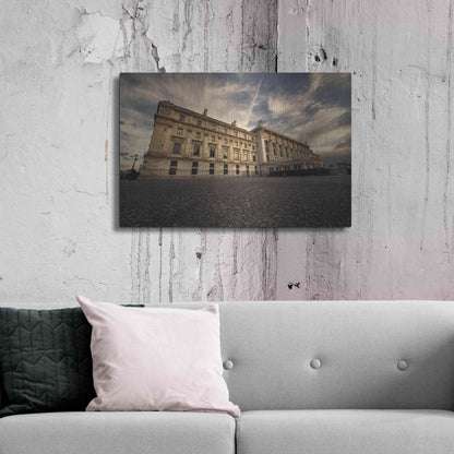 Luxe Metal Art 'Tribunal G de Instance' by Sebastien Lory, Metal Wall Art,36x24