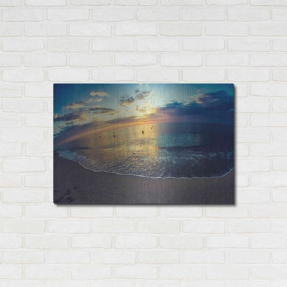 Luxe Metal Art 'Cypress Sunrise III' by Sebastien Lory, Metal Wall Art,36x24