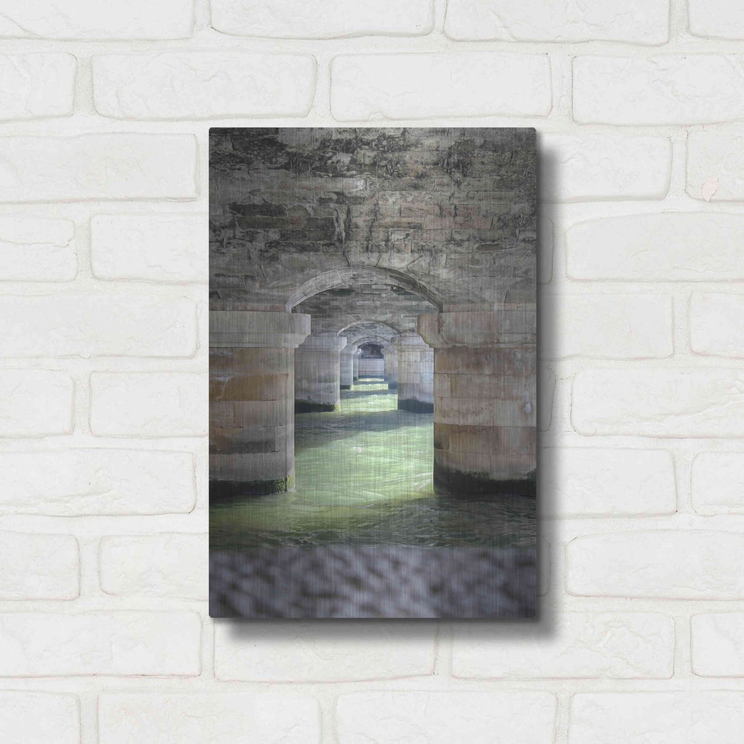 Luxe Metal Art 'Under' by Sebastien Lory, Metal Wall Art,12x16