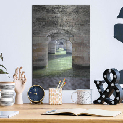 Luxe Metal Art 'Under' by Sebastien Lory, Metal Wall Art,12x16