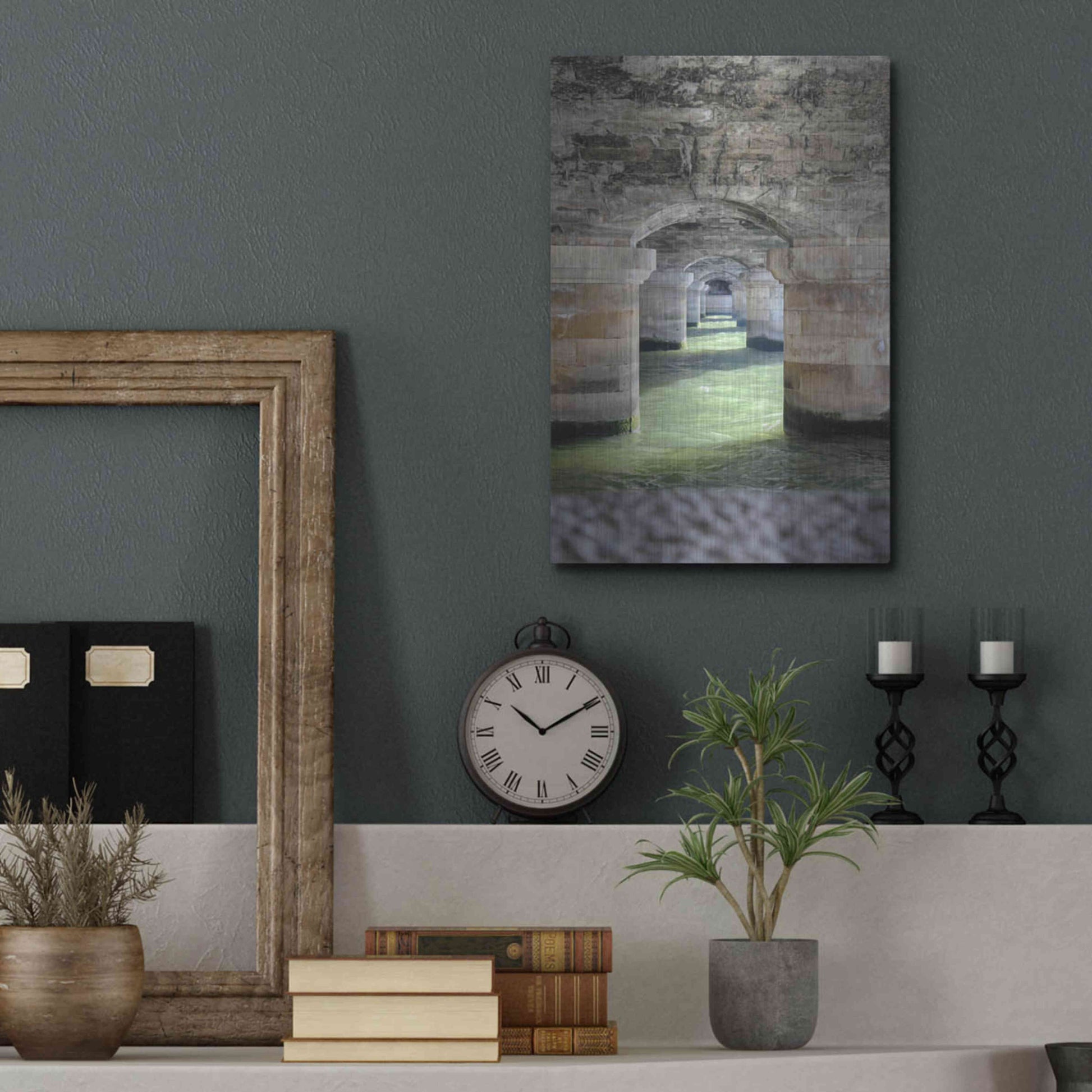 Luxe Metal Art 'Under' by Sebastien Lory, Metal Wall Art,12x16