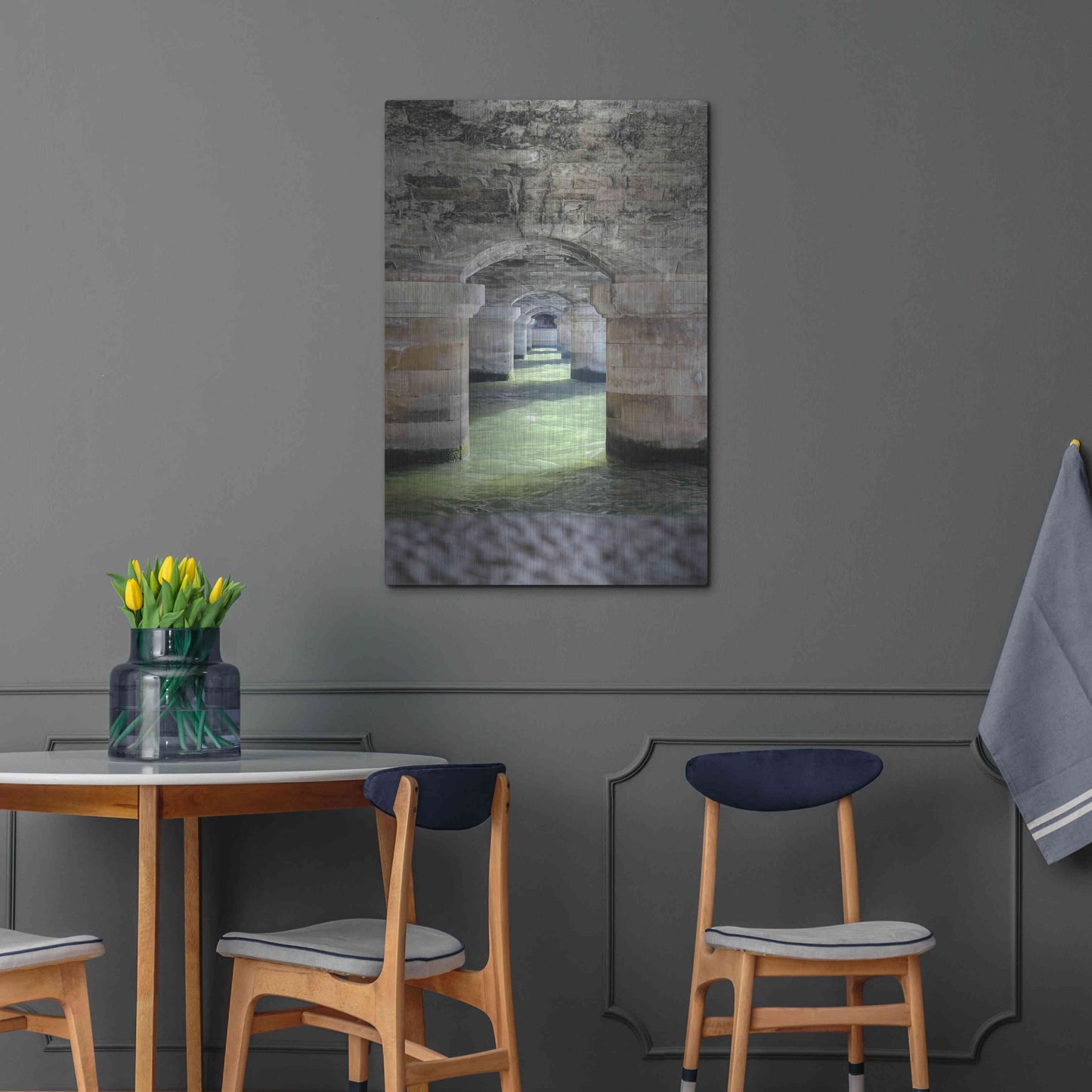 Luxe Metal Art 'Under' by Sebastien Lory, Metal Wall Art,24x36