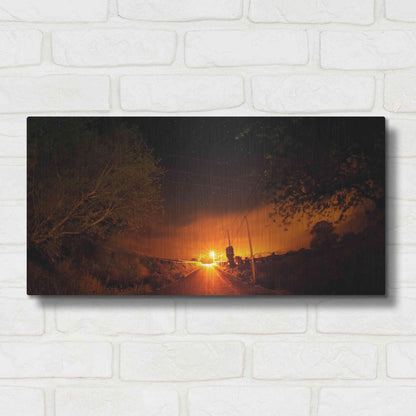 Luxe Metal Art 'Way To The Stars' by Sebastien Lory, Metal Wall Art,24x12