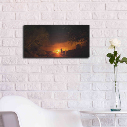 Luxe Metal Art 'Way To The Stars' by Sebastien Lory, Metal Wall Art,24x12