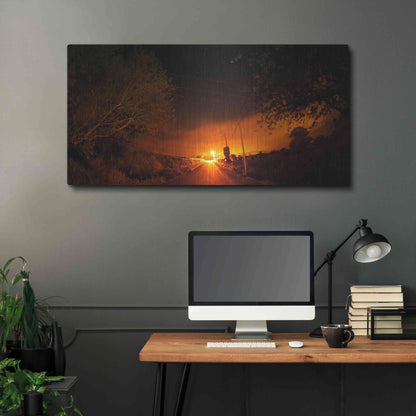Luxe Metal Art 'Way To The Stars' by Sebastien Lory, Metal Wall Art,48x24