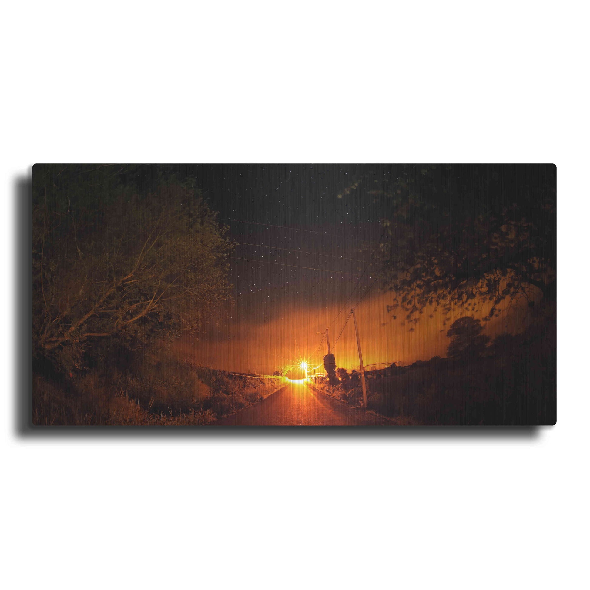 Luxe Metal Art 'Way To The Stars' by Sebastien Lory, Metal Wall Art