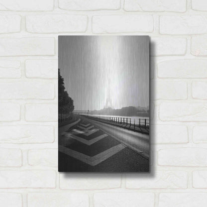 Luxe Metal Art 'Eiffel Tower II' by Sebastien Lory, Metal Wall Art,12x16