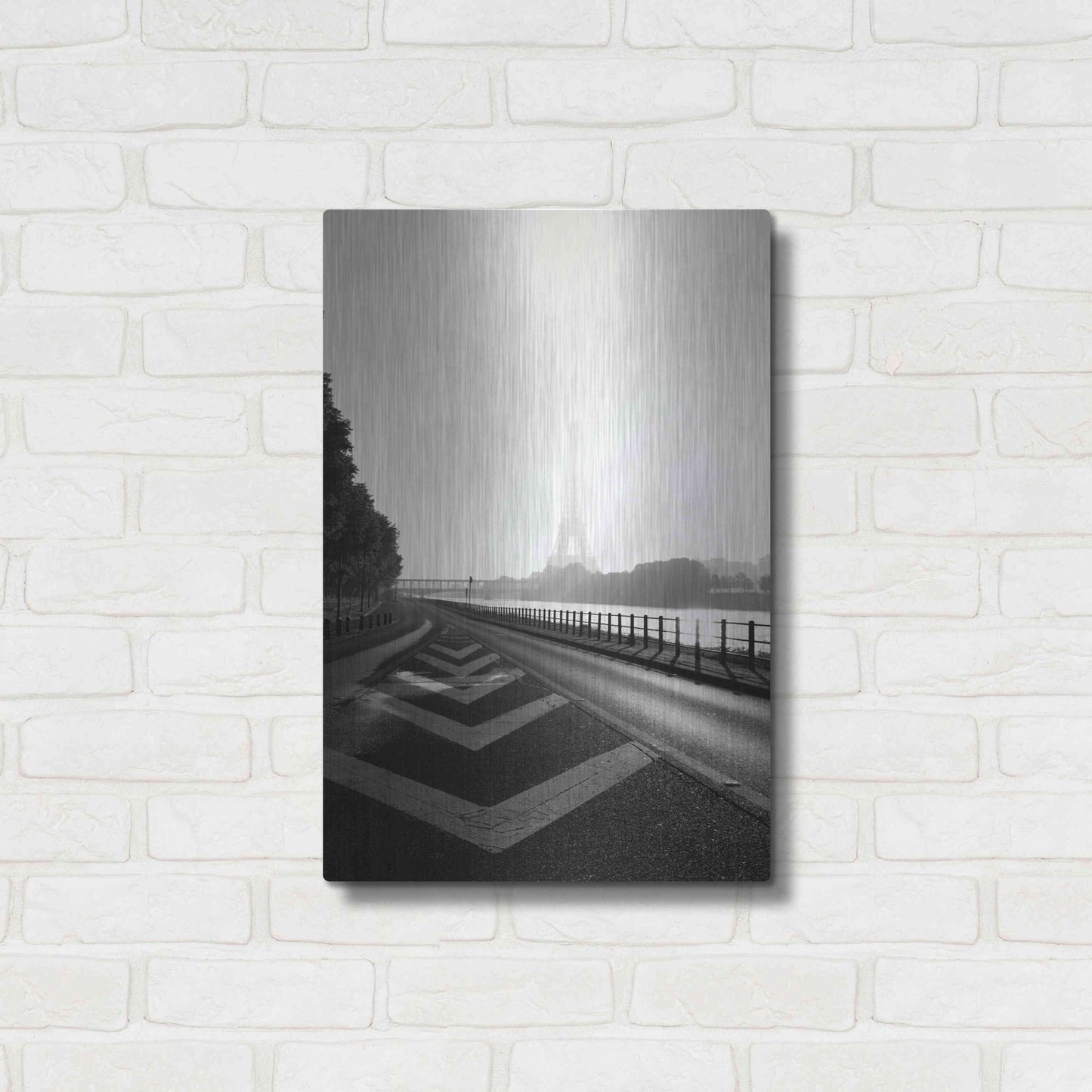 Luxe Metal Art 'Eiffel Tower II' by Sebastien Lory, Metal Wall Art,16x24