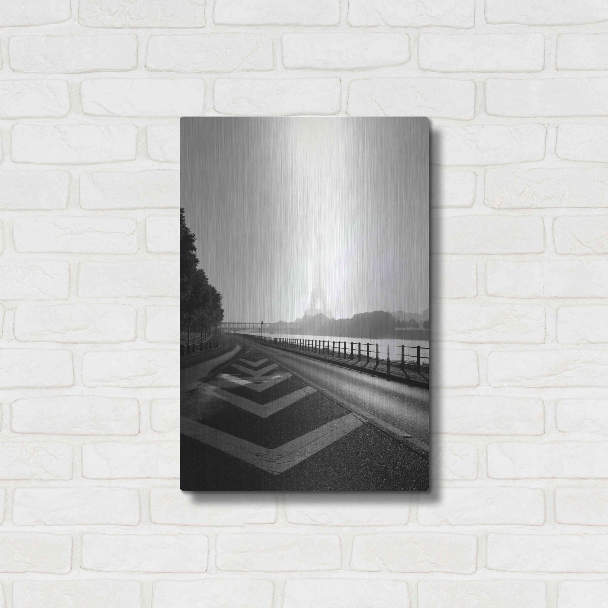 Luxe Metal Art 'Eiffel Tower II' by Sebastien Lory, Metal Wall Art,16x24