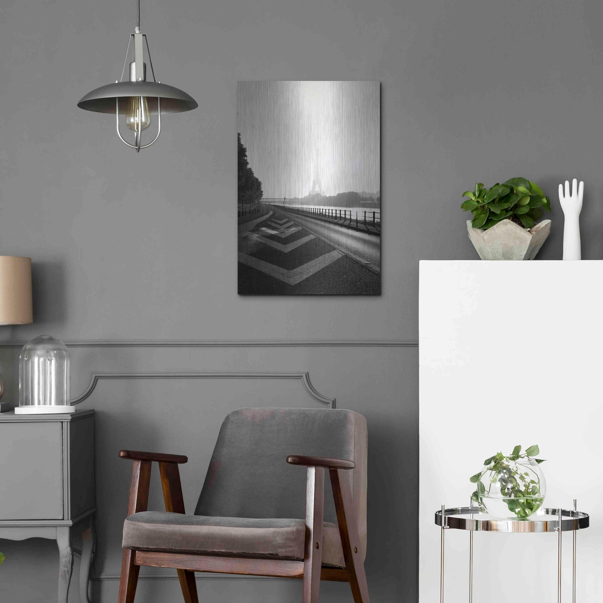 Luxe Metal Art 'Eiffel Tower II' by Sebastien Lory, Metal Wall Art,16x24