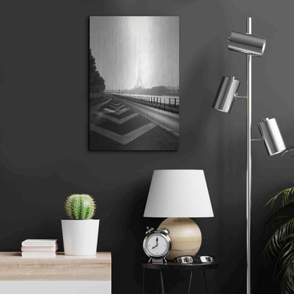 Luxe Metal Art 'Eiffel Tower II' by Sebastien Lory, Metal Wall Art,16x24