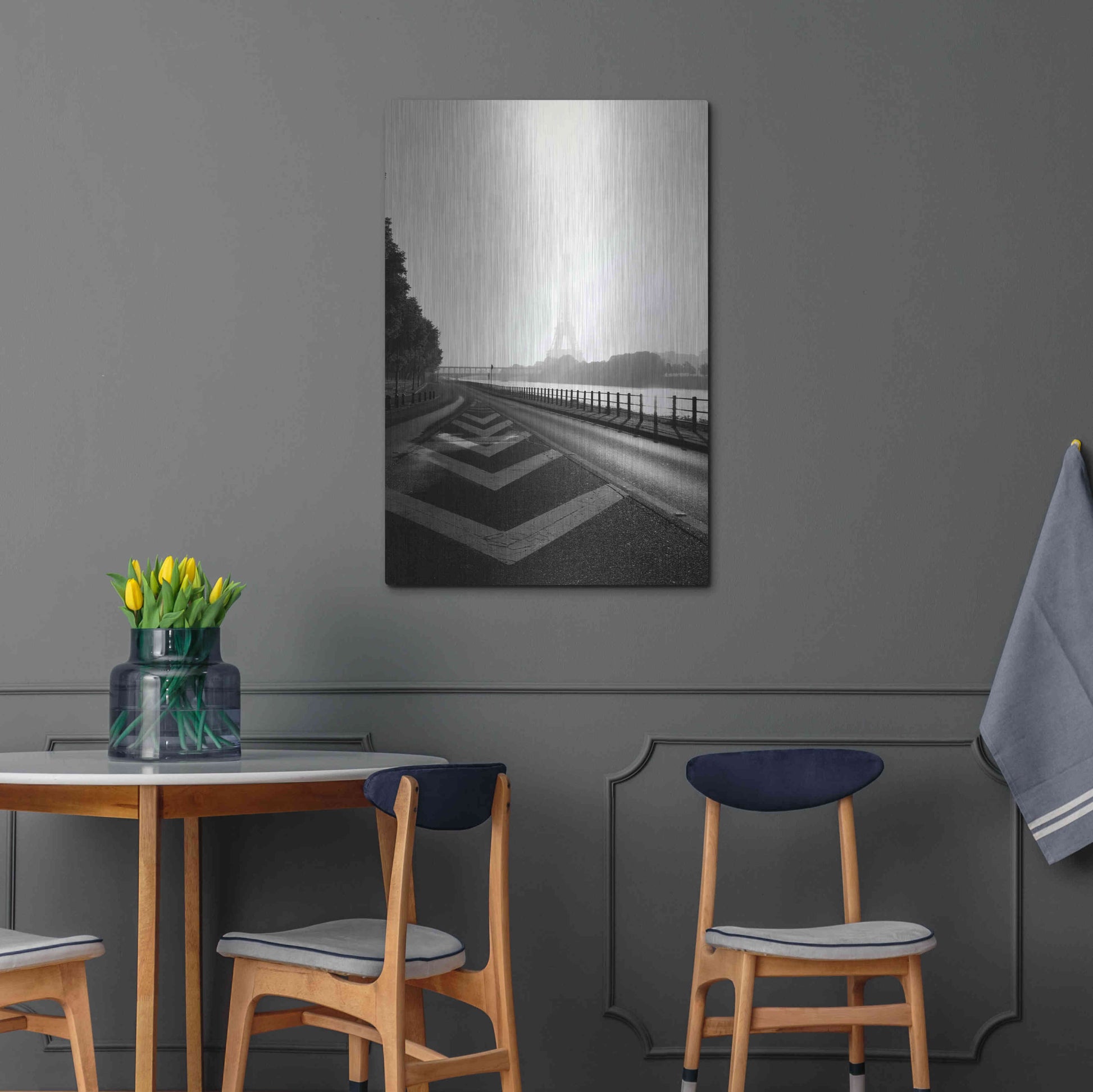 Luxe Metal Art 'Eiffel Tower II' by Sebastien Lory, Metal Wall Art,24x36