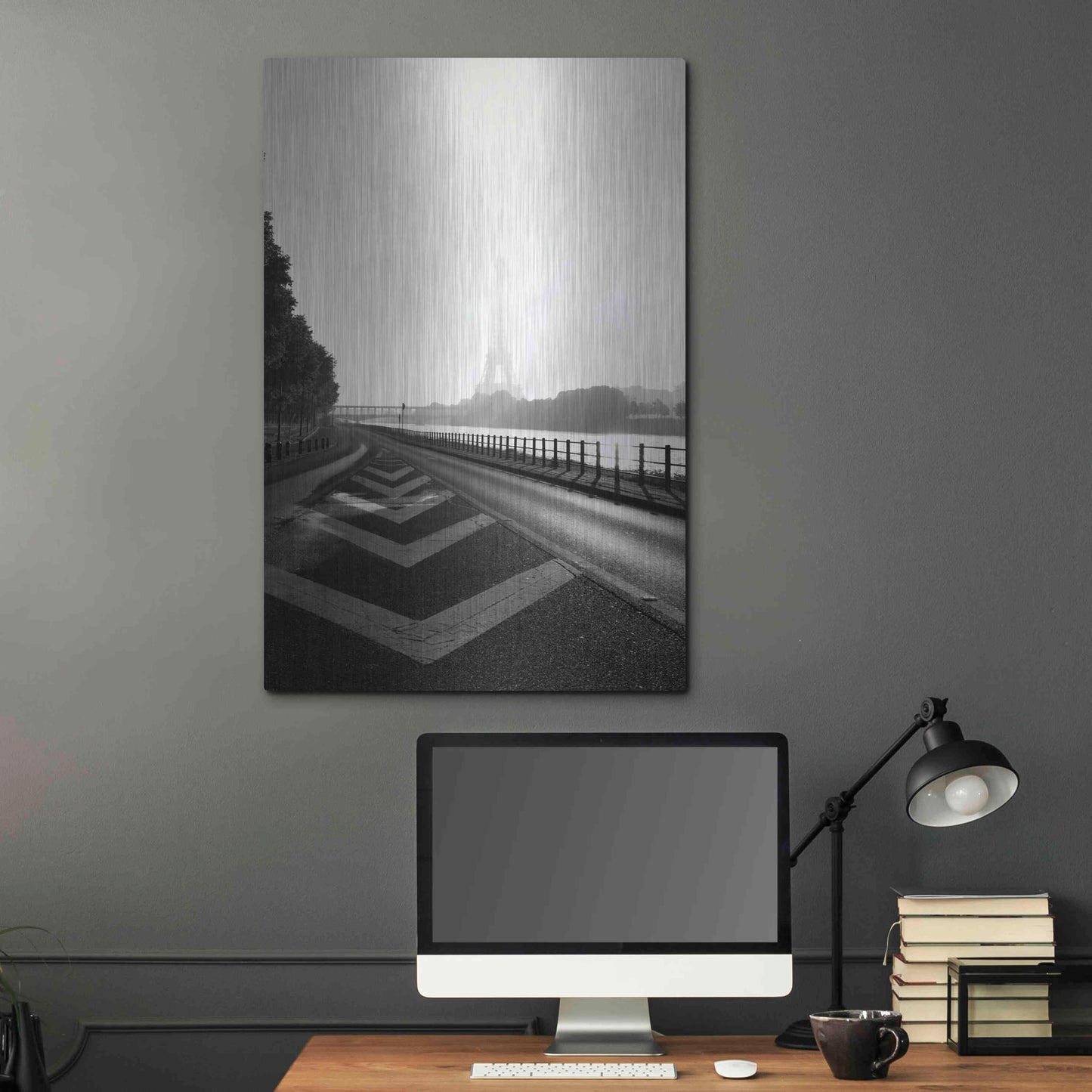 Luxe Metal Art 'Eiffel Tower II' by Sebastien Lory, Metal Wall Art,24x36