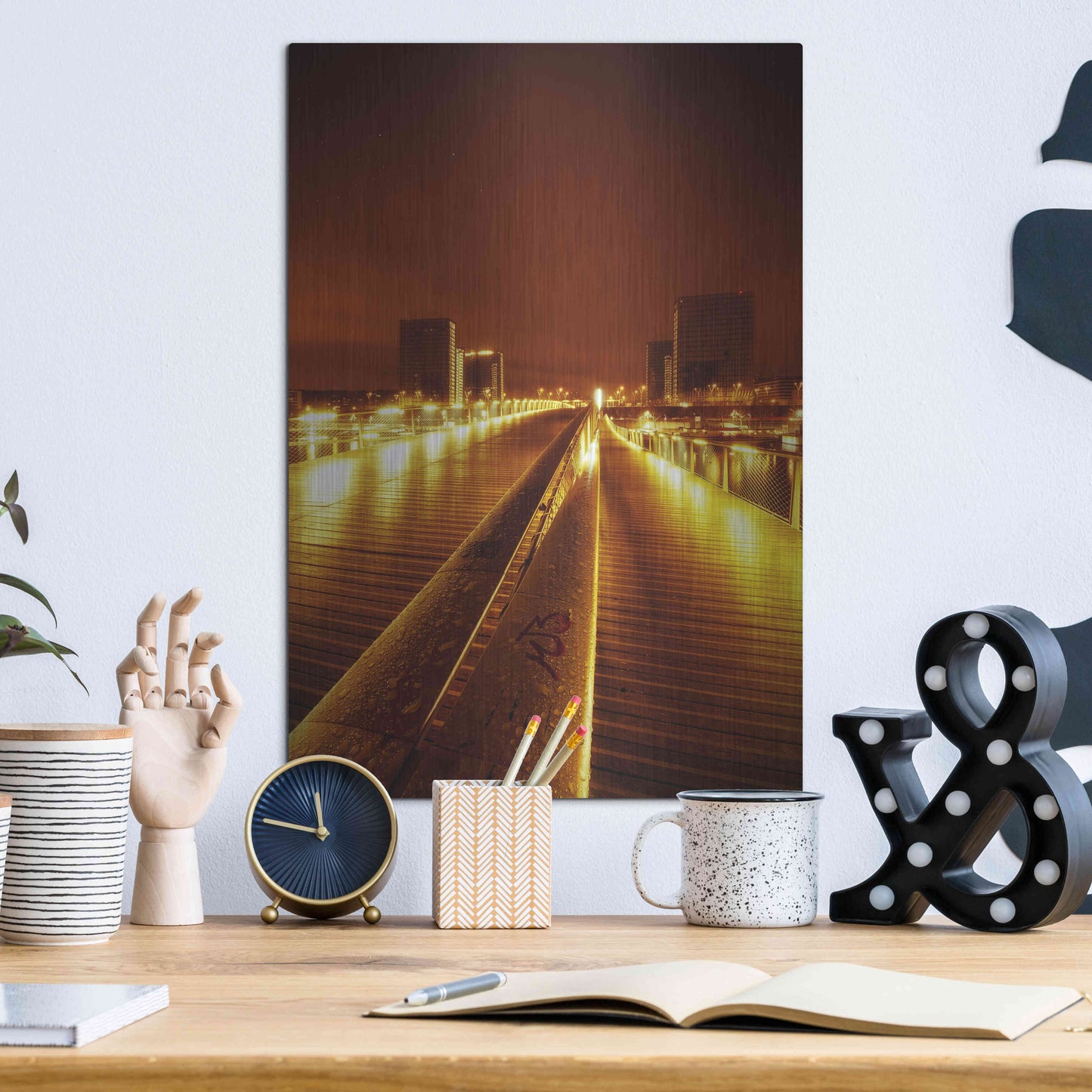 Luxe Metal Art 'IMG_9656 En Tant Qu?objet Dynamique' by Sebastien Lory, Metal Wall Art,12x16