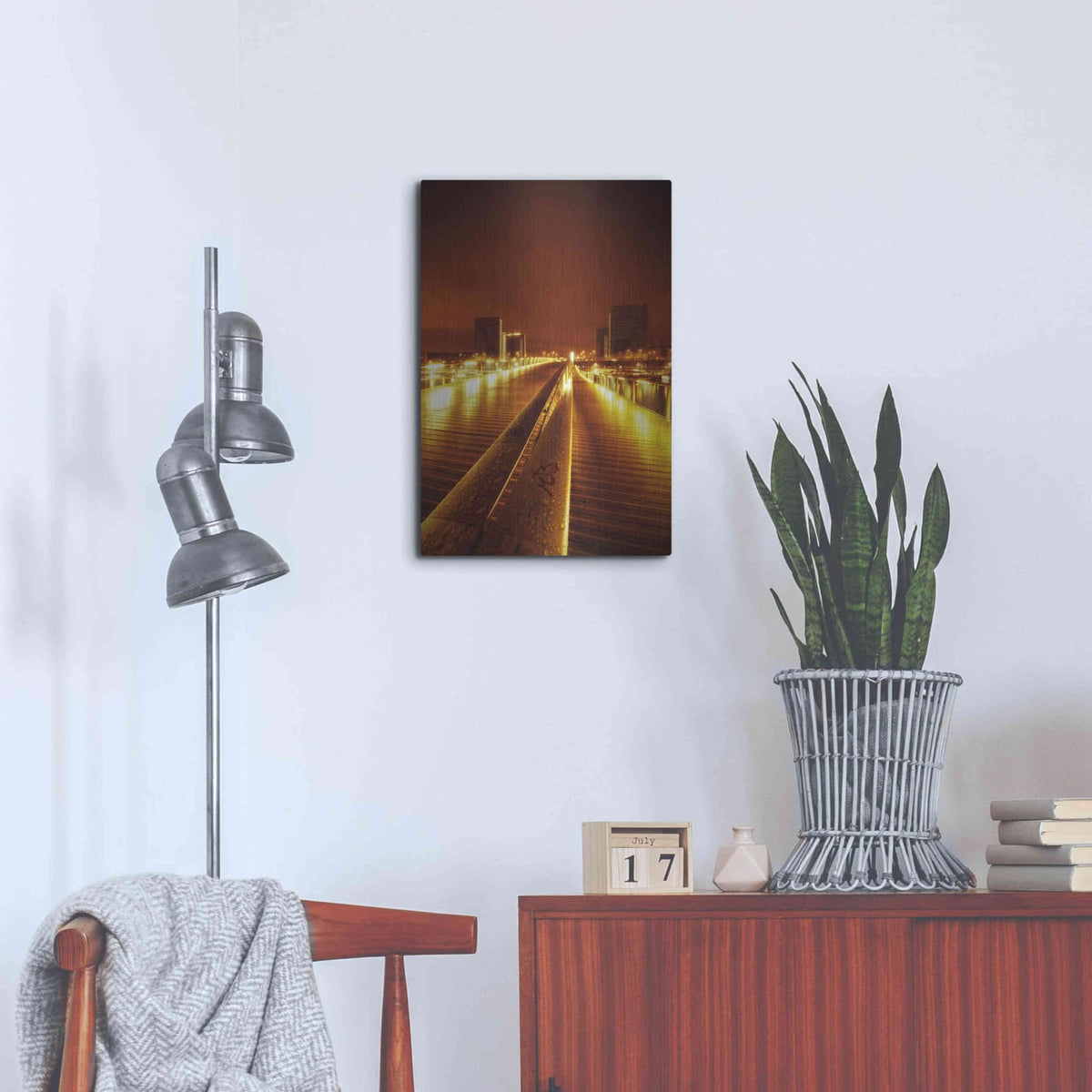 'Dynamic Object 1' by Sebastien Lory – Metal Wall Art, 16x24 room view
