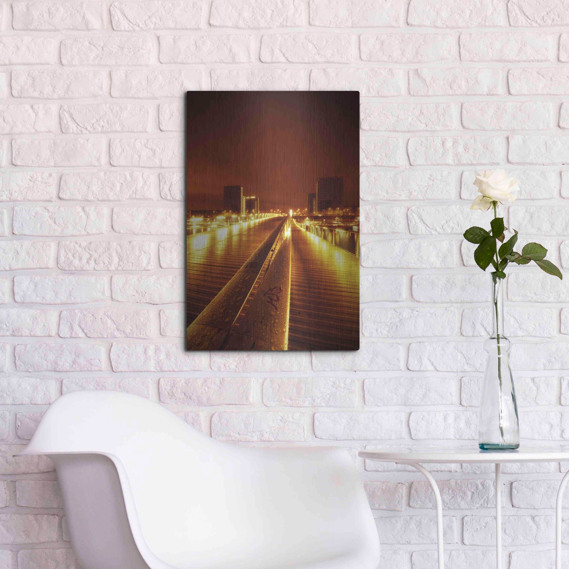 Luxe Metal Art 'IMG_9656 En Tant Qu?objet Dynamique' by Sebastien Lory, Metal Wall Art,16x24