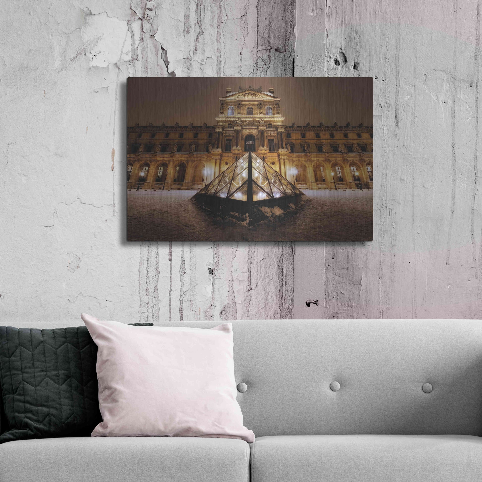 Luxe Metal Art 'En Tant Qu'objet Dynamique' by Sebastien Lory, Metal Wall Art,36x24