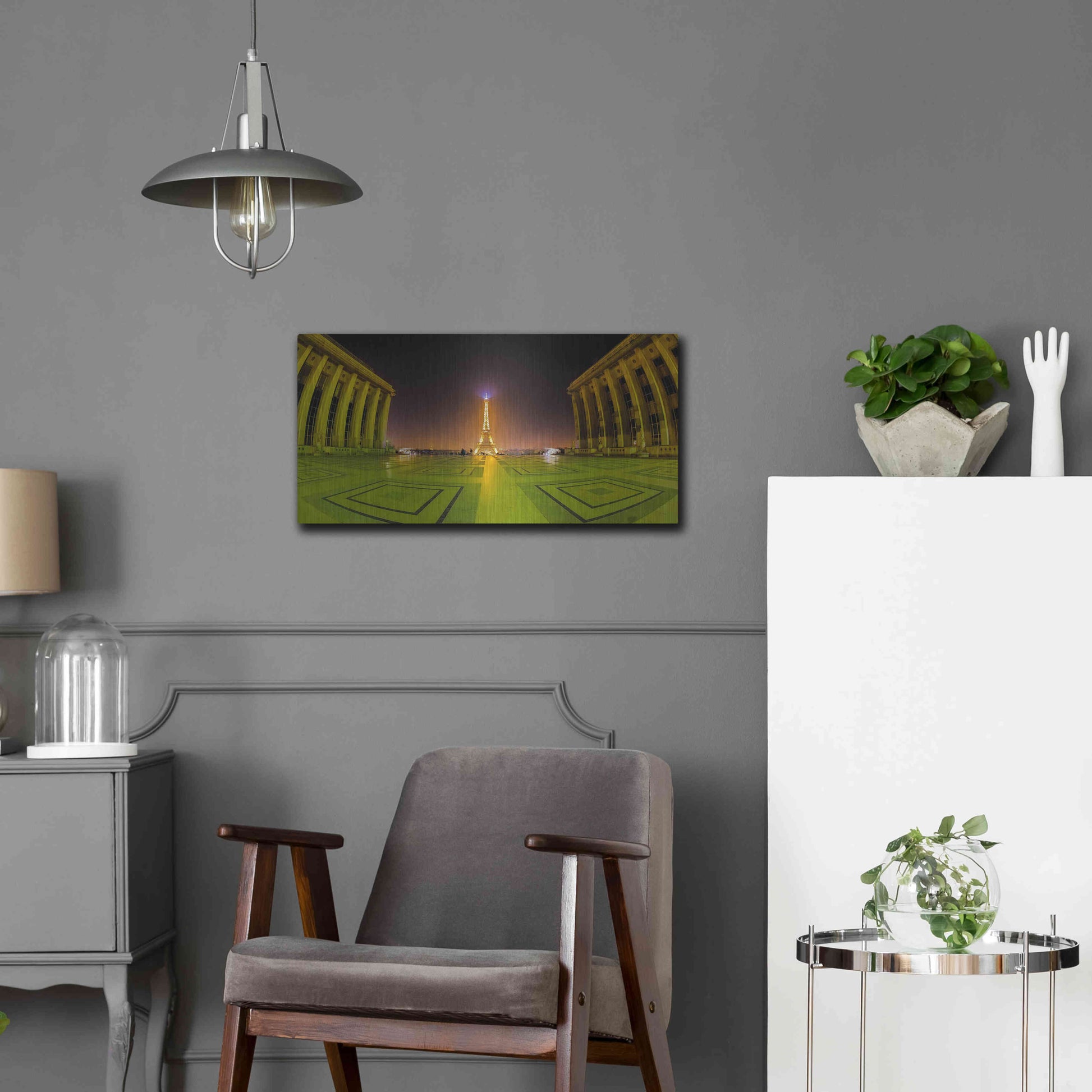 Luxe Metal Art 'X57A3226-Modifier En Tant Qu?objet Dynamique' by Sebastien Lory, Metal Wall Art,24x12