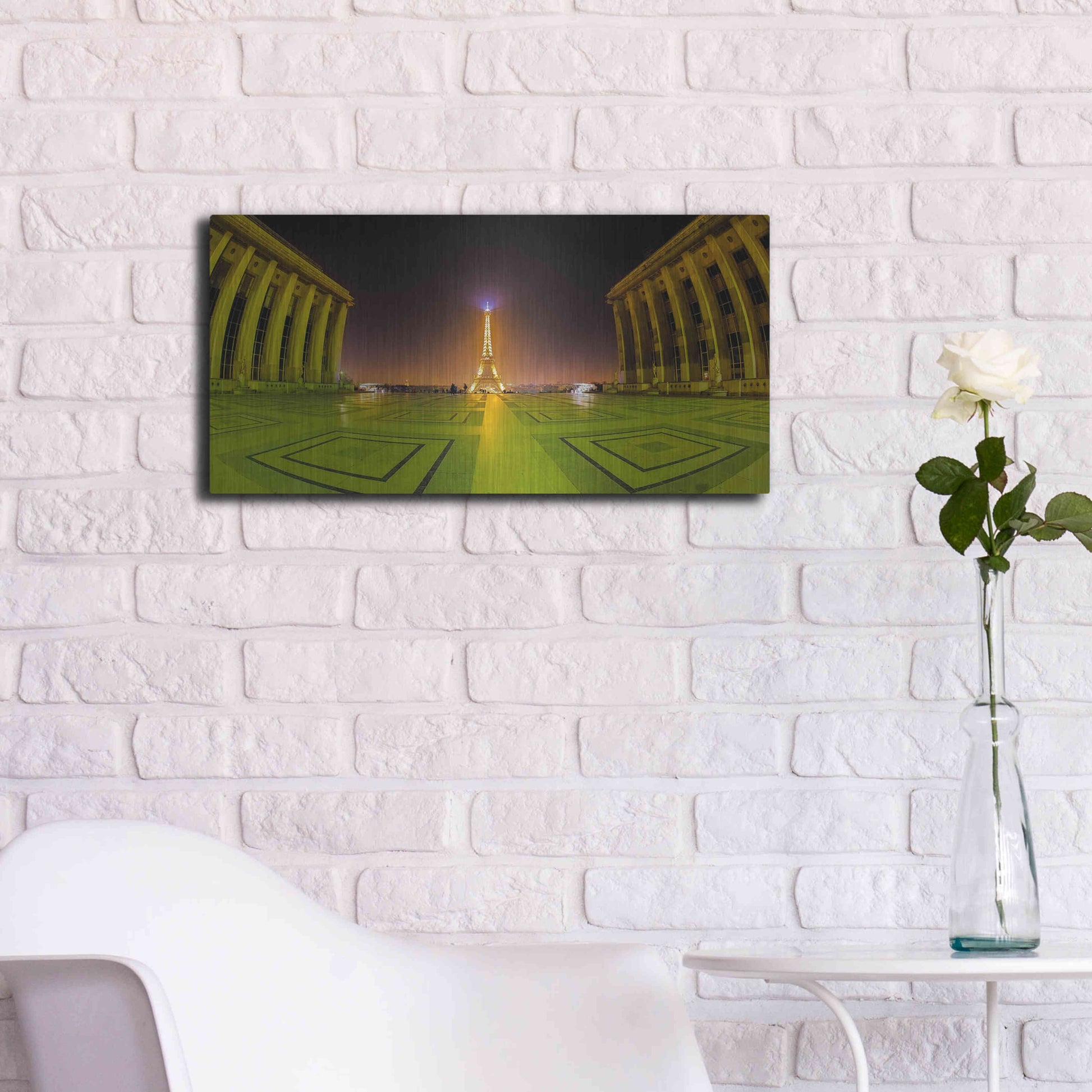 Luxe Metal Art 'X57A3226-Modifier En Tant Qu?objet Dynamique' by Sebastien Lory, Metal Wall Art,24x12