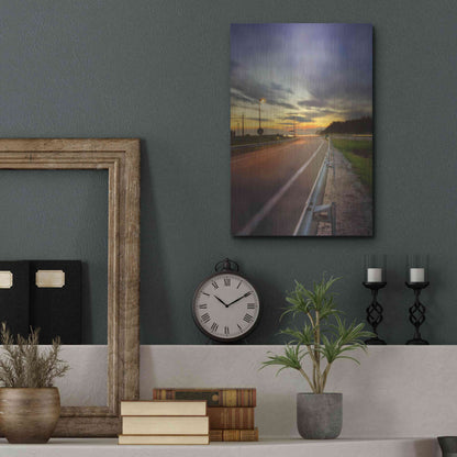 Luxe Metal Art 'Motorway' by Sebastien Lory, Metal Wall Art,12x16