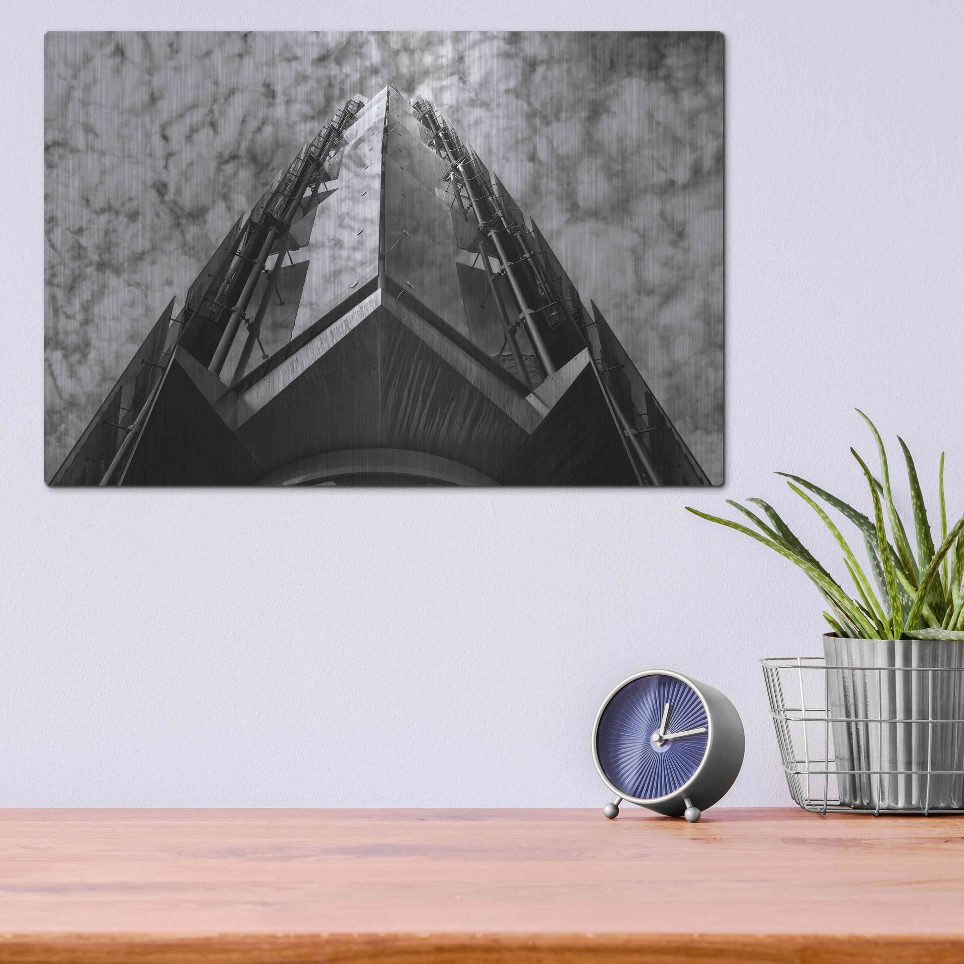 Luxe Metal Art 'Bt Issy' by Sebastien Lory, Metal Wall Art,16x12