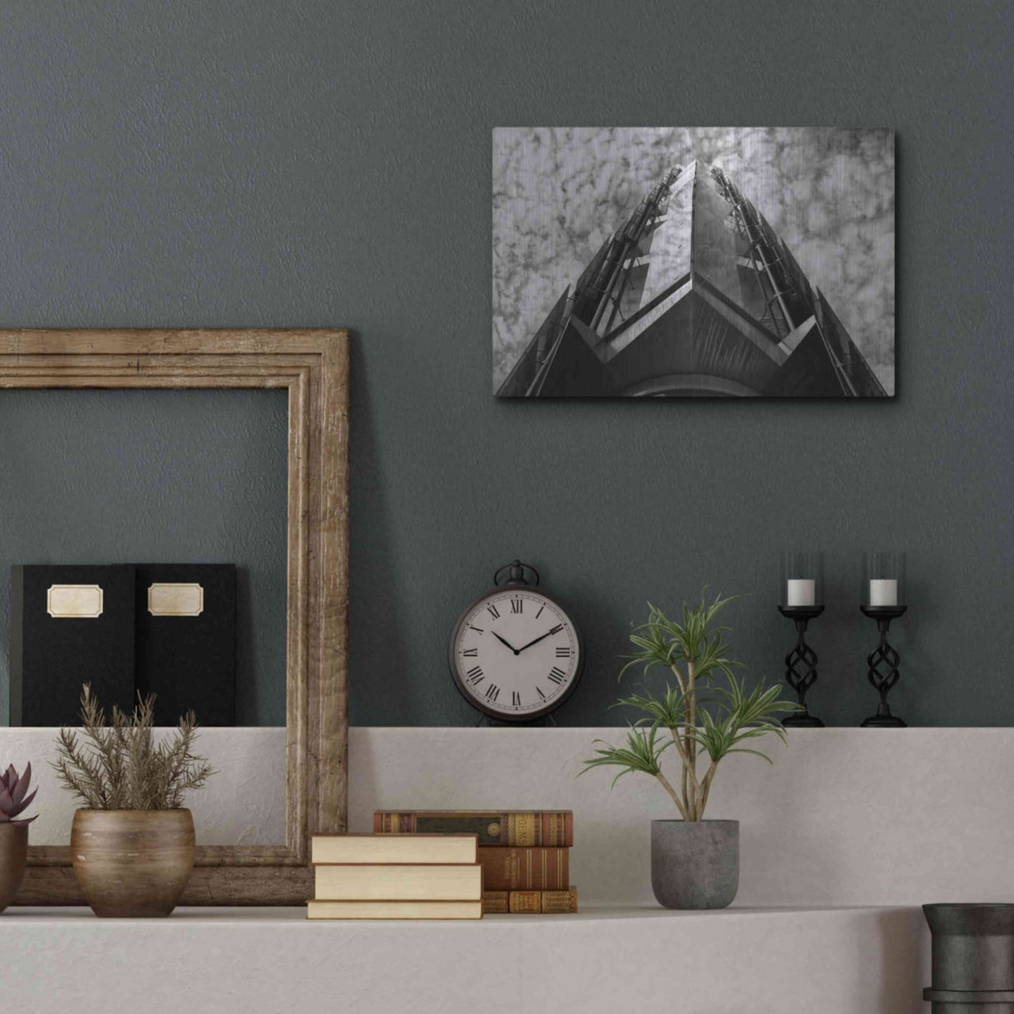 Luxe Metal Art 'Bt Issy' by Sebastien Lory, Metal Wall Art,16x12