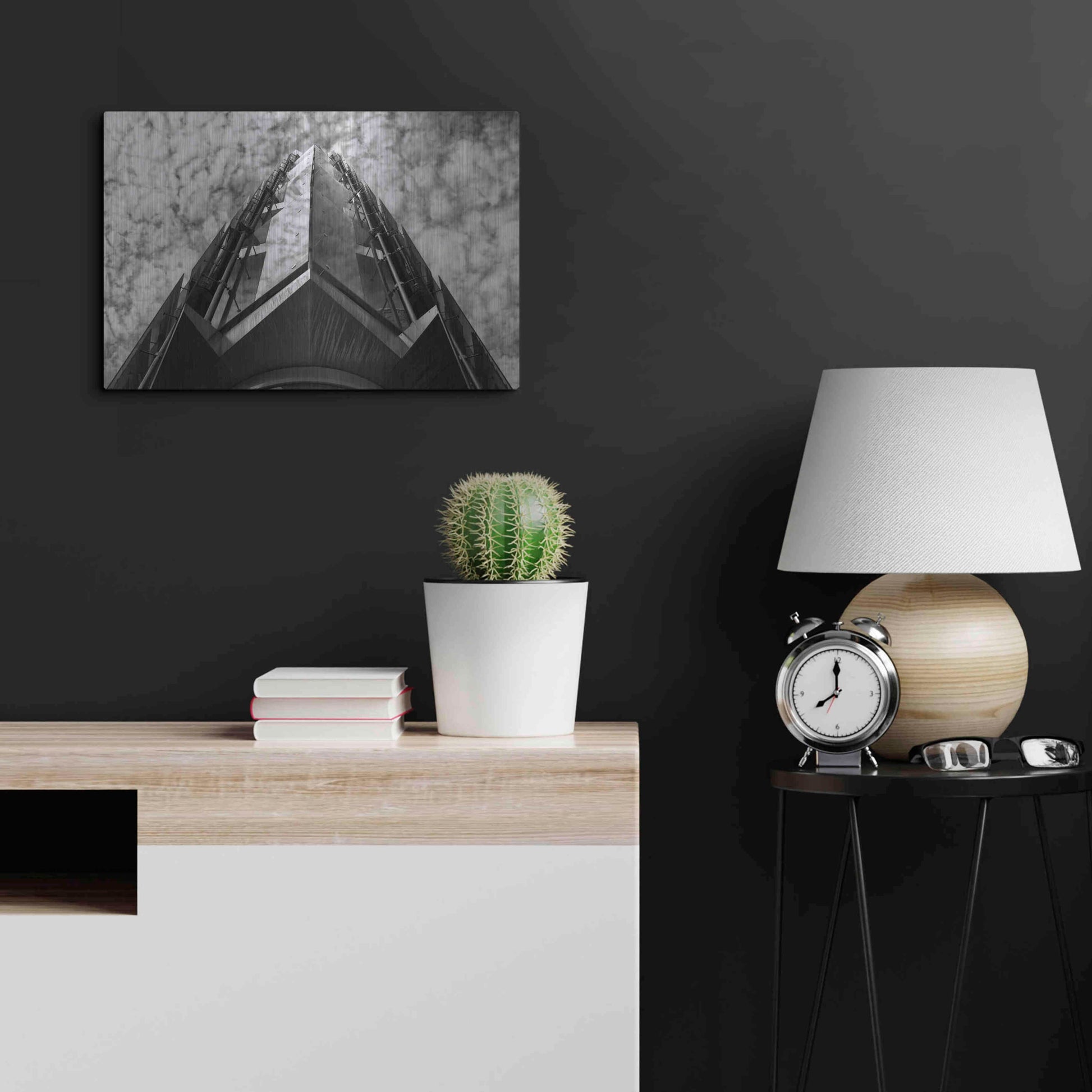 Luxe Metal Art 'Bt Issy' by Sebastien Lory, Metal Wall Art,24x16