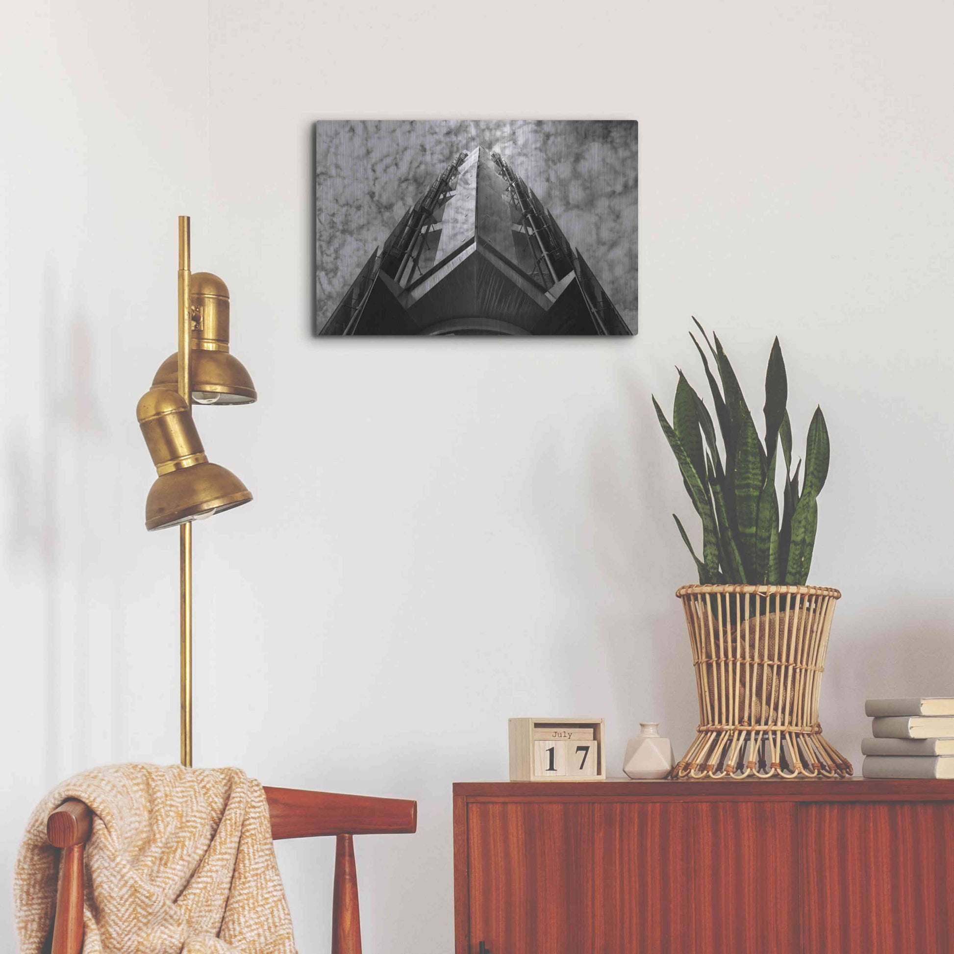 Luxe Metal Art 'Bt Issy' by Sebastien Lory, Metal Wall Art,24x16