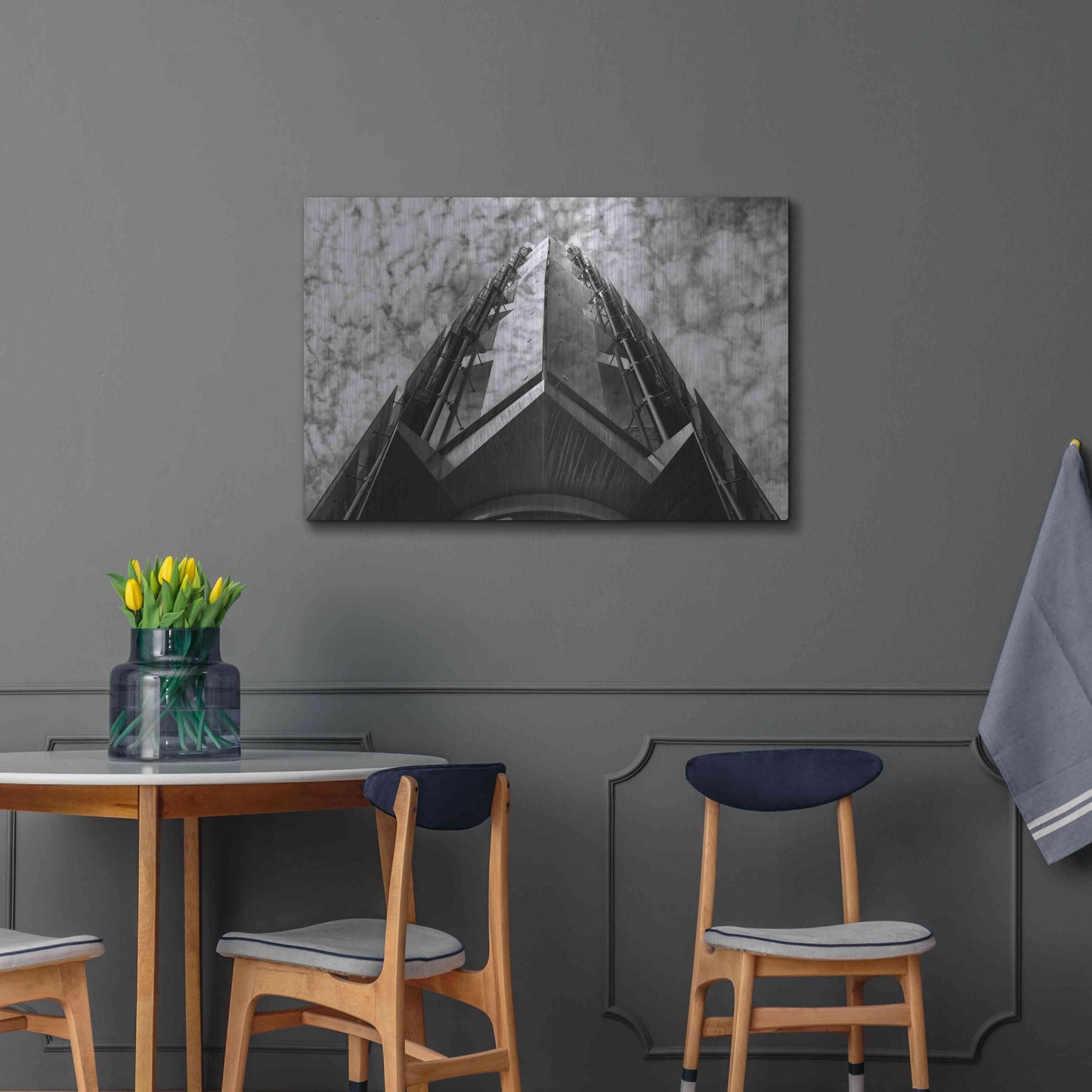 Luxe Metal Art 'Bt Issy' by Sebastien Lory, Metal Wall Art,36x24