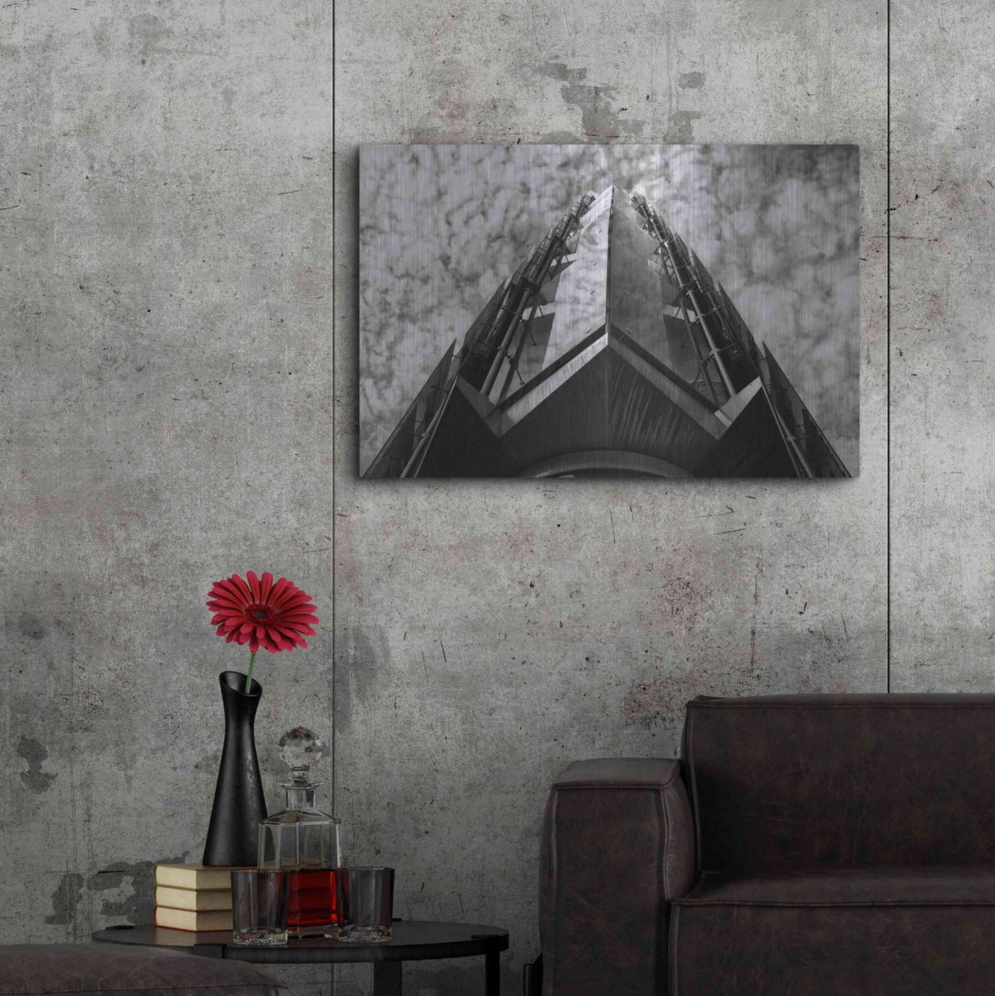 Luxe Metal Art 'Bt Issy' by Sebastien Lory, Metal Wall Art,36x24