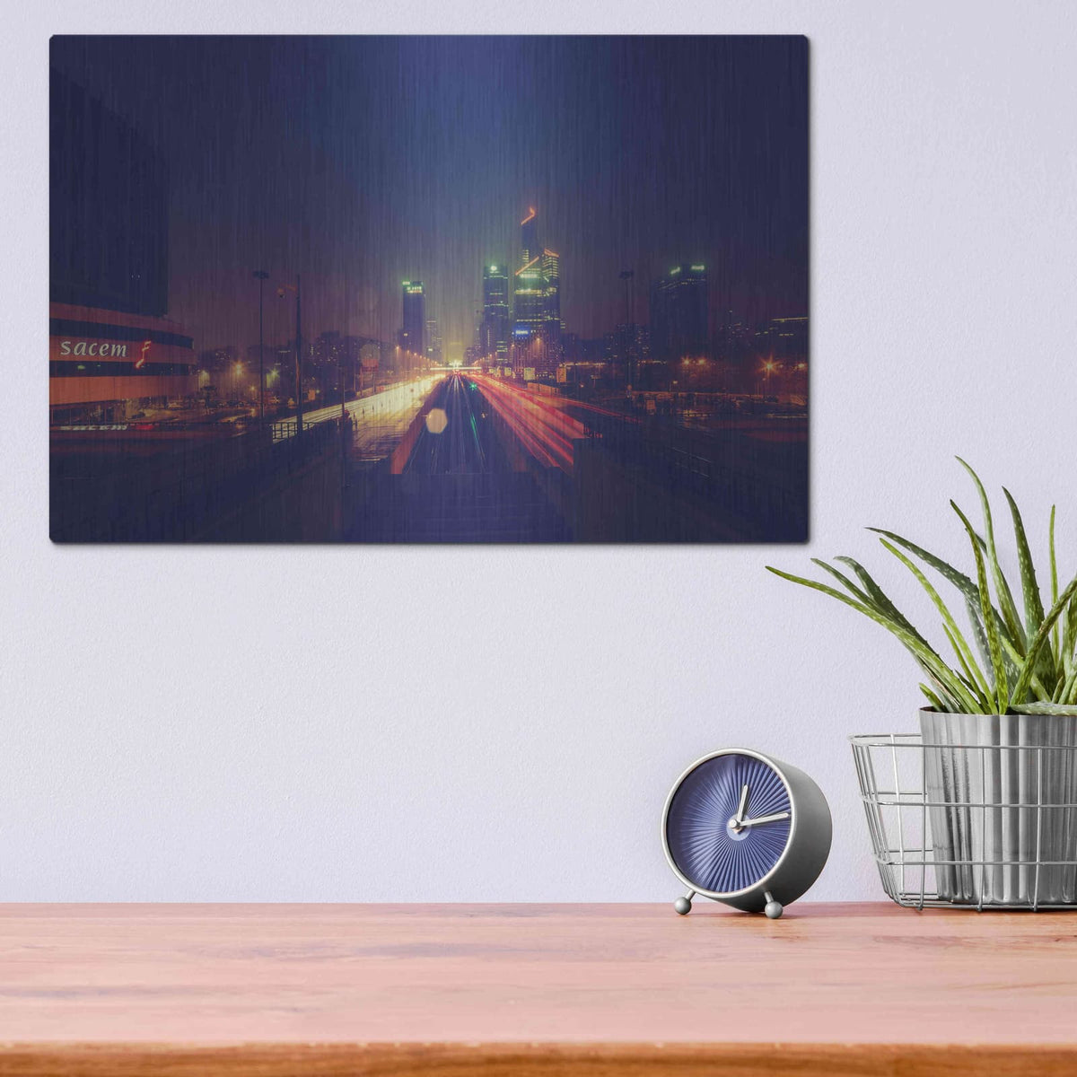 'Def Dec' by Sebastien Lory – Metal Wall Art, 16x12 room view