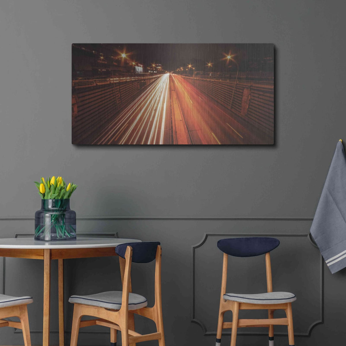 'Fast' by Sebastien Lory – Metal Wall Art, 48x24 room view