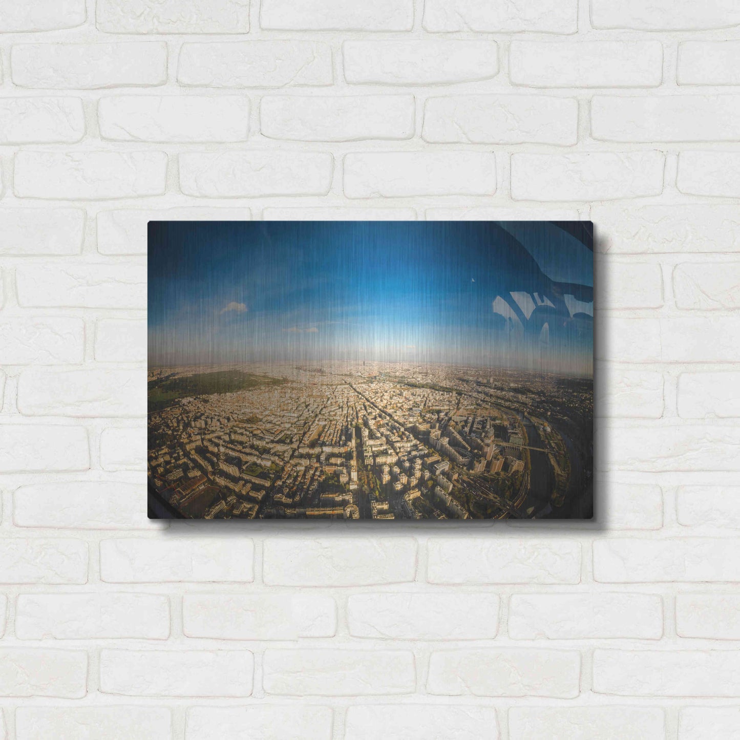 Luxe Metal Art 'Urban Sky' by Sebastien Lory, Metal Wall Art,24x16