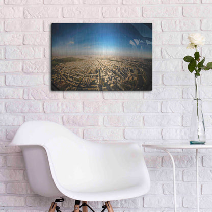 Luxe Metal Art 'Urban Sky' by Sebastien Lory, Metal Wall Art,24x16