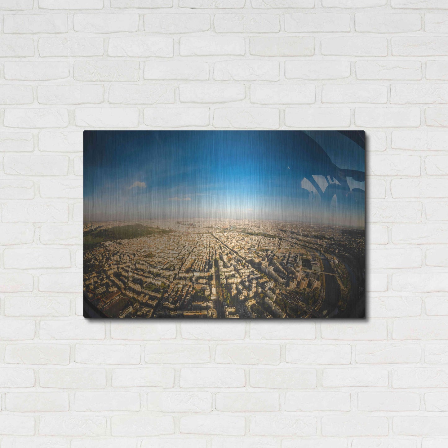 Luxe Metal Art 'Urban Sky' by Sebastien Lory, Metal Wall Art,36x24