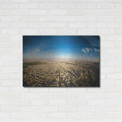 Luxe Metal Art 'Urban Sky' by Sebastien Lory, Metal Wall Art,36x24