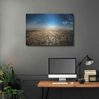 Luxe Metal Art 'Urban Sky' by Sebastien Lory, Metal Wall Art,36x24