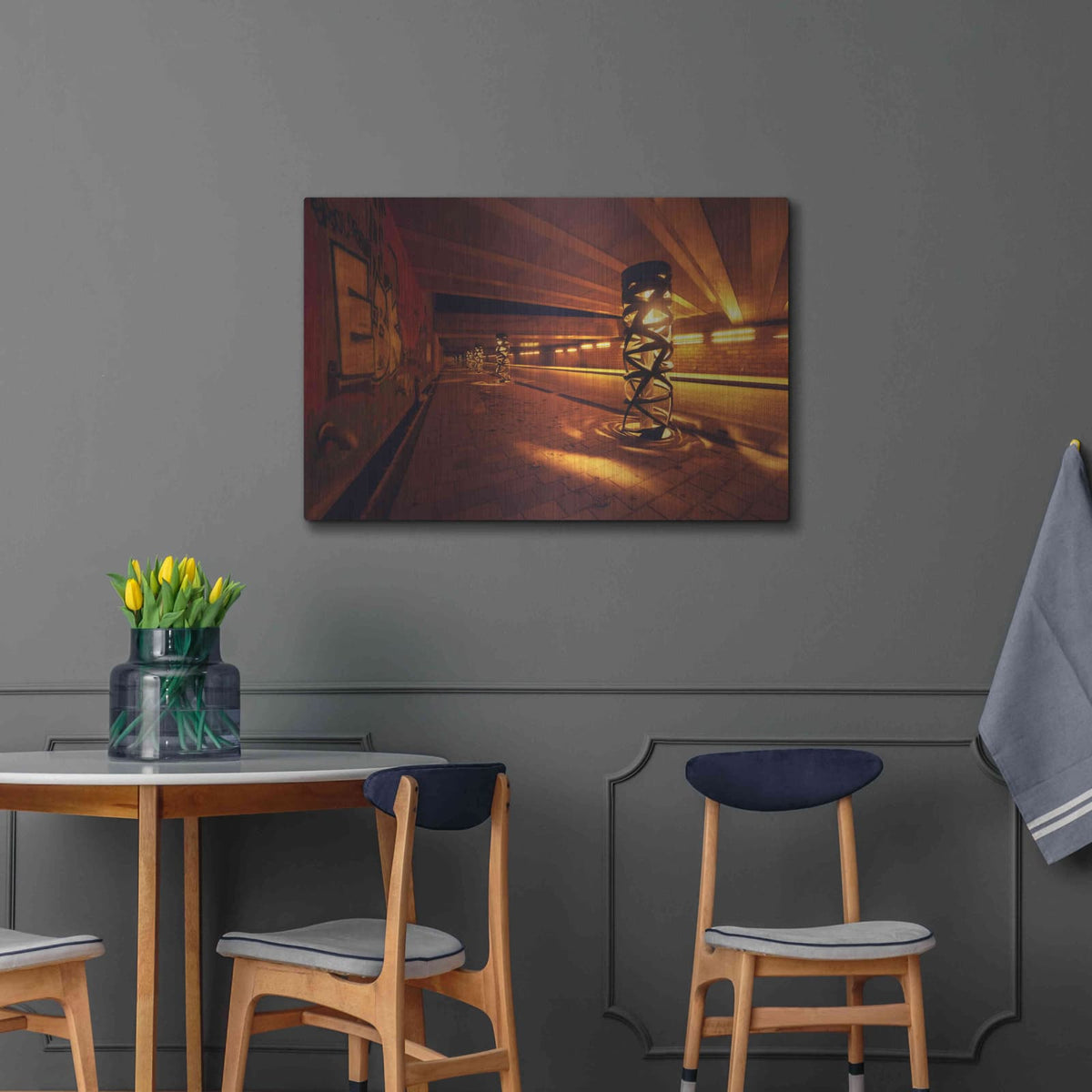 'Light Bridge' by Sebastien Lory – Metal Wall Art, 36x24 room view