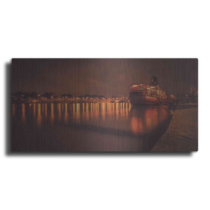 Luxe Metal Art 'Paris Lost Boat' by Sebastien Lory, Metal Wall Art