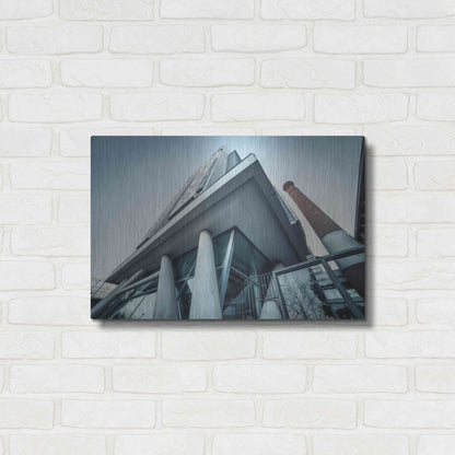 Luxe Metal Art 'Université Architecture3' by Sebastien Lory, Metal Wall Art,24x16