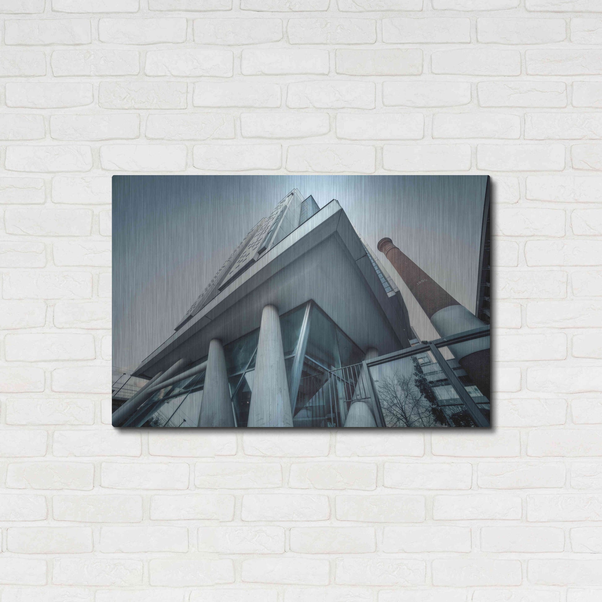 Luxe Metal Art 'Université Architecture3' by Sebastien Lory, Metal Wall Art,36x24