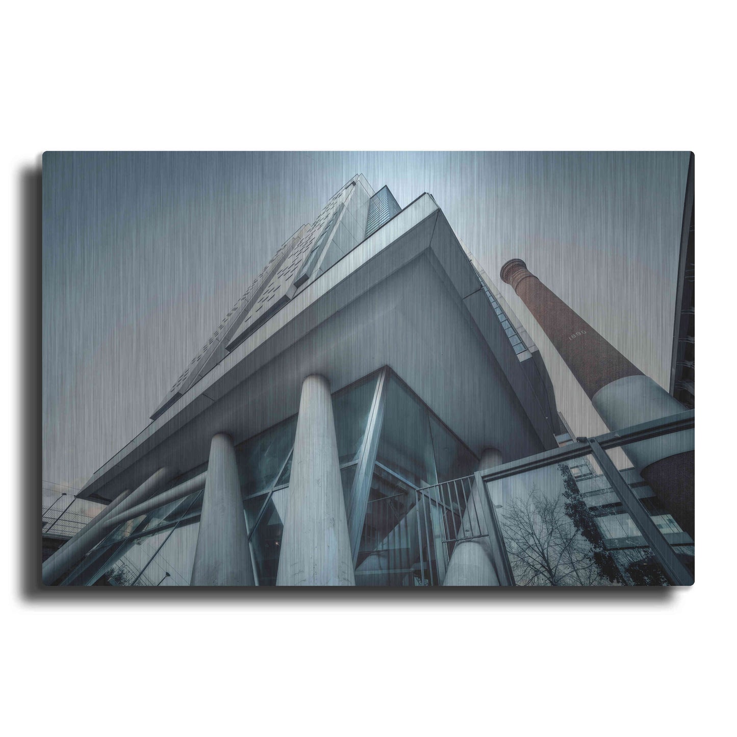 Luxe Metal Art 'Université Architecture3' by Sebastien Lory, Metal Wall Art