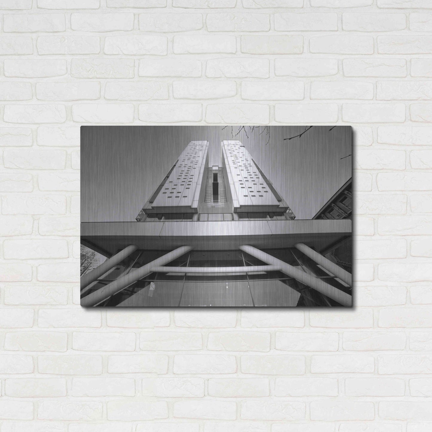 Luxe Metal Art 'Université Architecture 4' by Sebastien Lory, Metal Wall Art,36x24