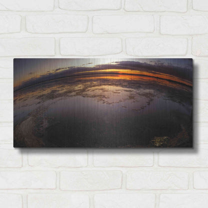 Luxe Metal Art 'Etang St Cyp Color' by Sebastien Lory, Metal Wall Art,24x12